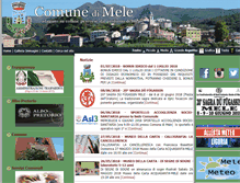 Tablet Screenshot of comune.mele.ge.it